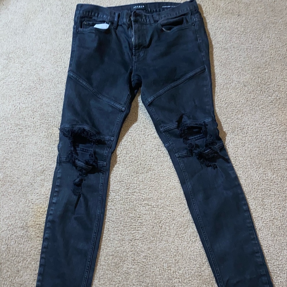 PacSun Black Ripped Skinny Jeans  32x32